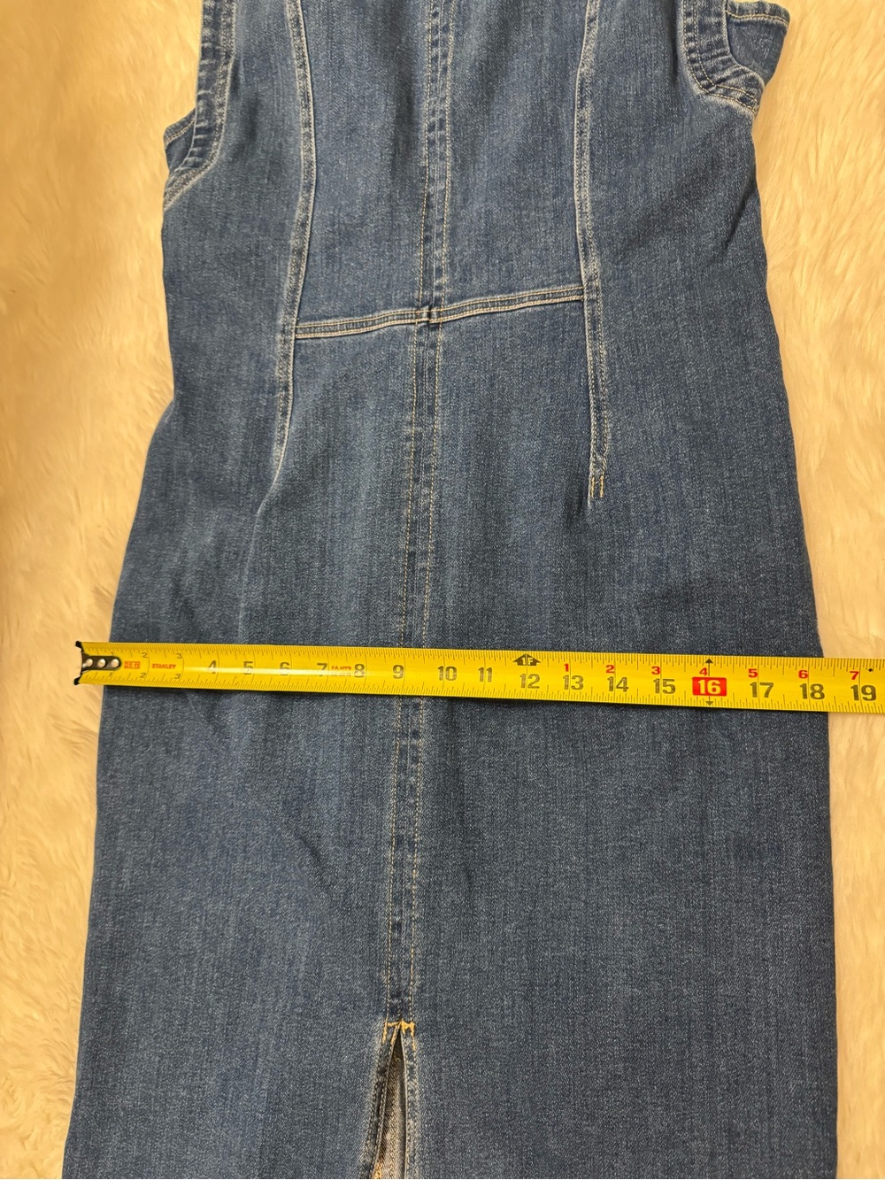 Pilcro Blue Denim Midi Dress - Picture 10 of 15